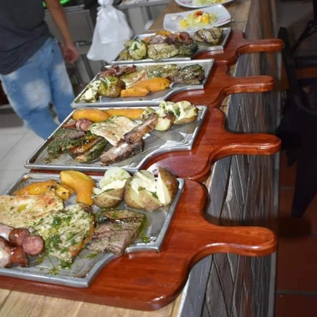 tablas churrasqueras con carne