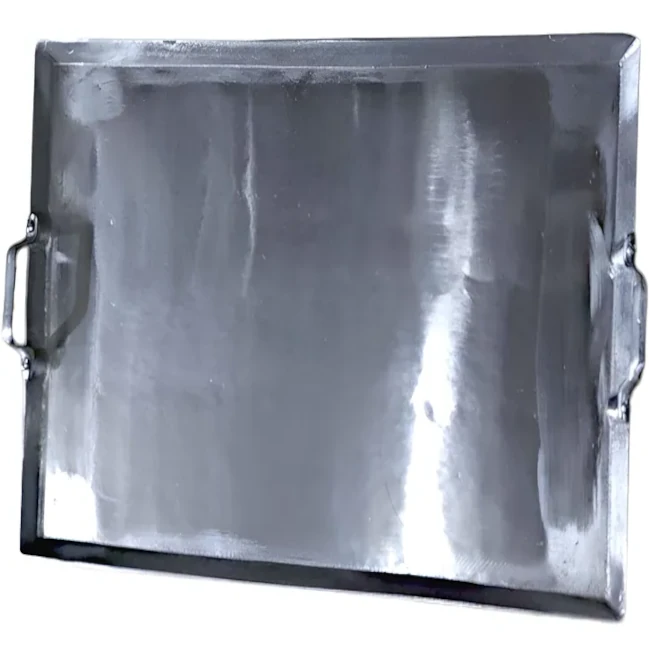 Plancha o parirla de aluminio para asar carne
