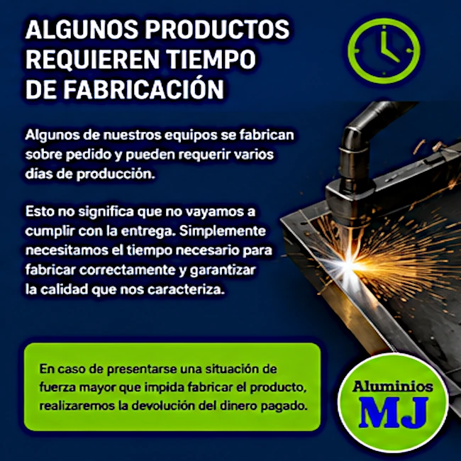 Algunos productos requieren tiempo de fabricación
