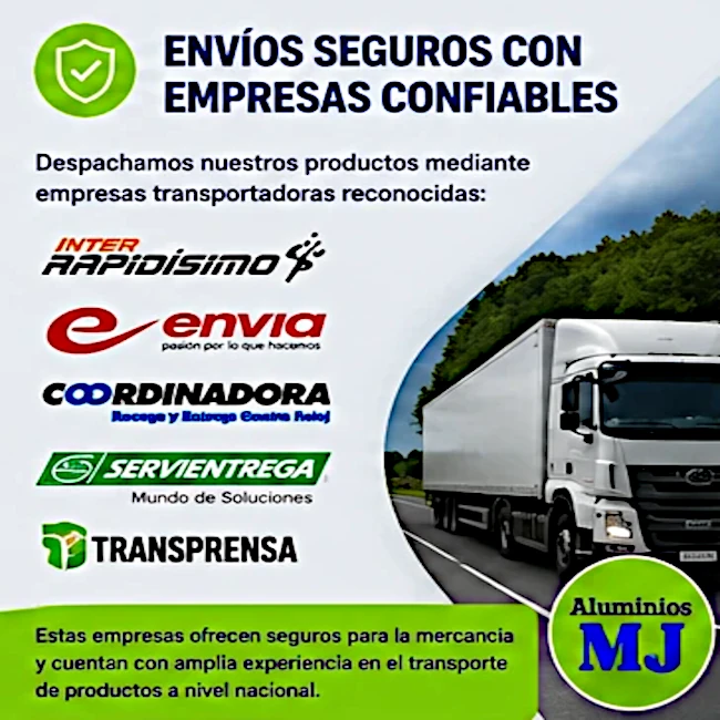 Envíos seguros con empresas transportadoras confiables